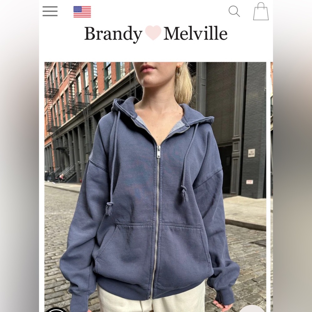 black brandy melville christy hoodie